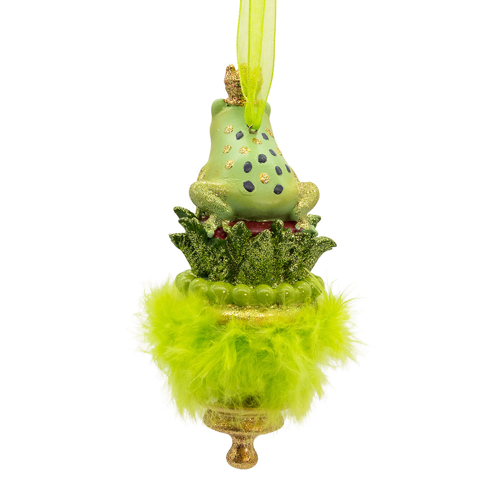 10.25" Holly Hats™ Frog Prince Hat Ornament