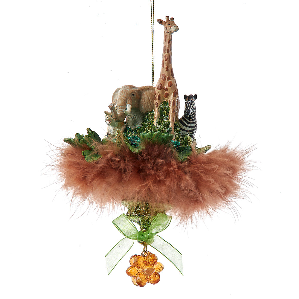 10.25" Holly Hats™ Jungle Animals Ornament