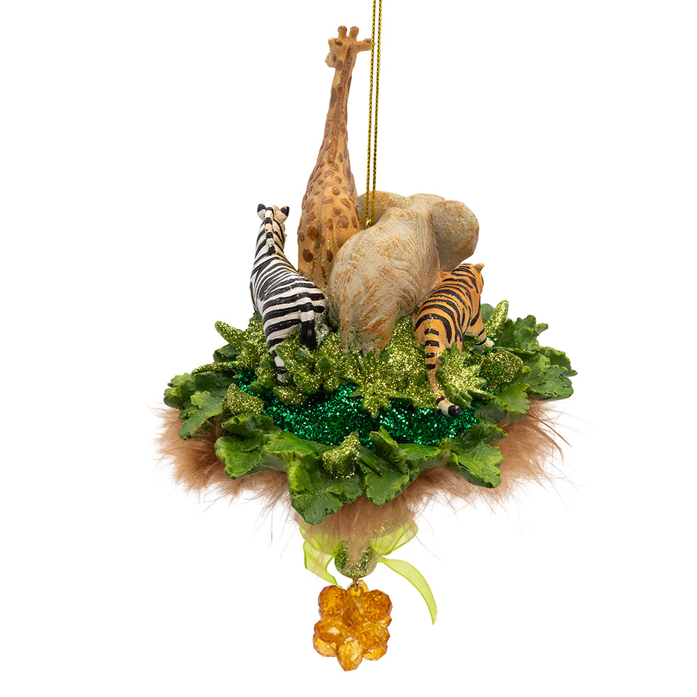 10.25" Holly Hats™ Jungle Animals Ornament