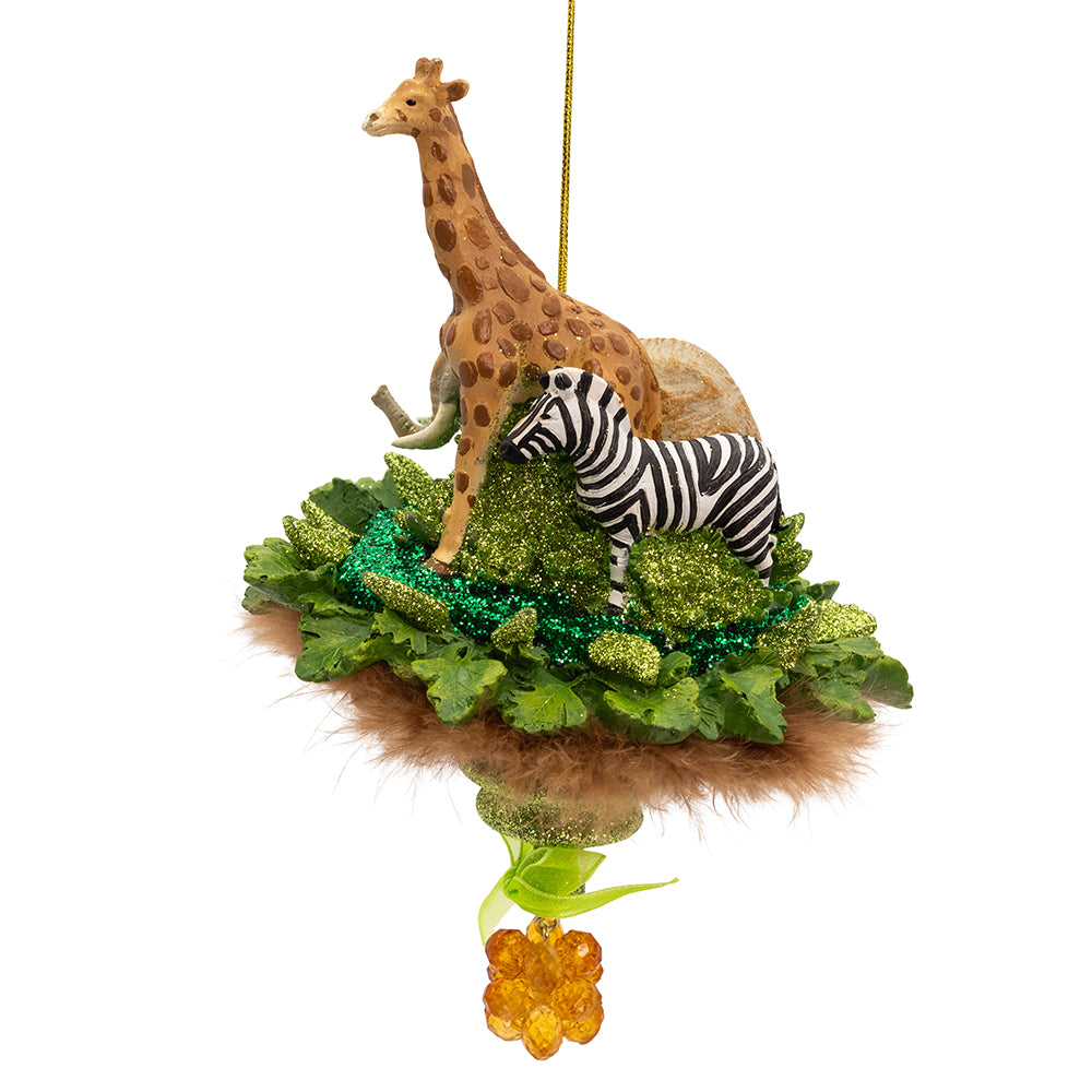 10.25" Holly Hats™ Jungle Animals Ornament