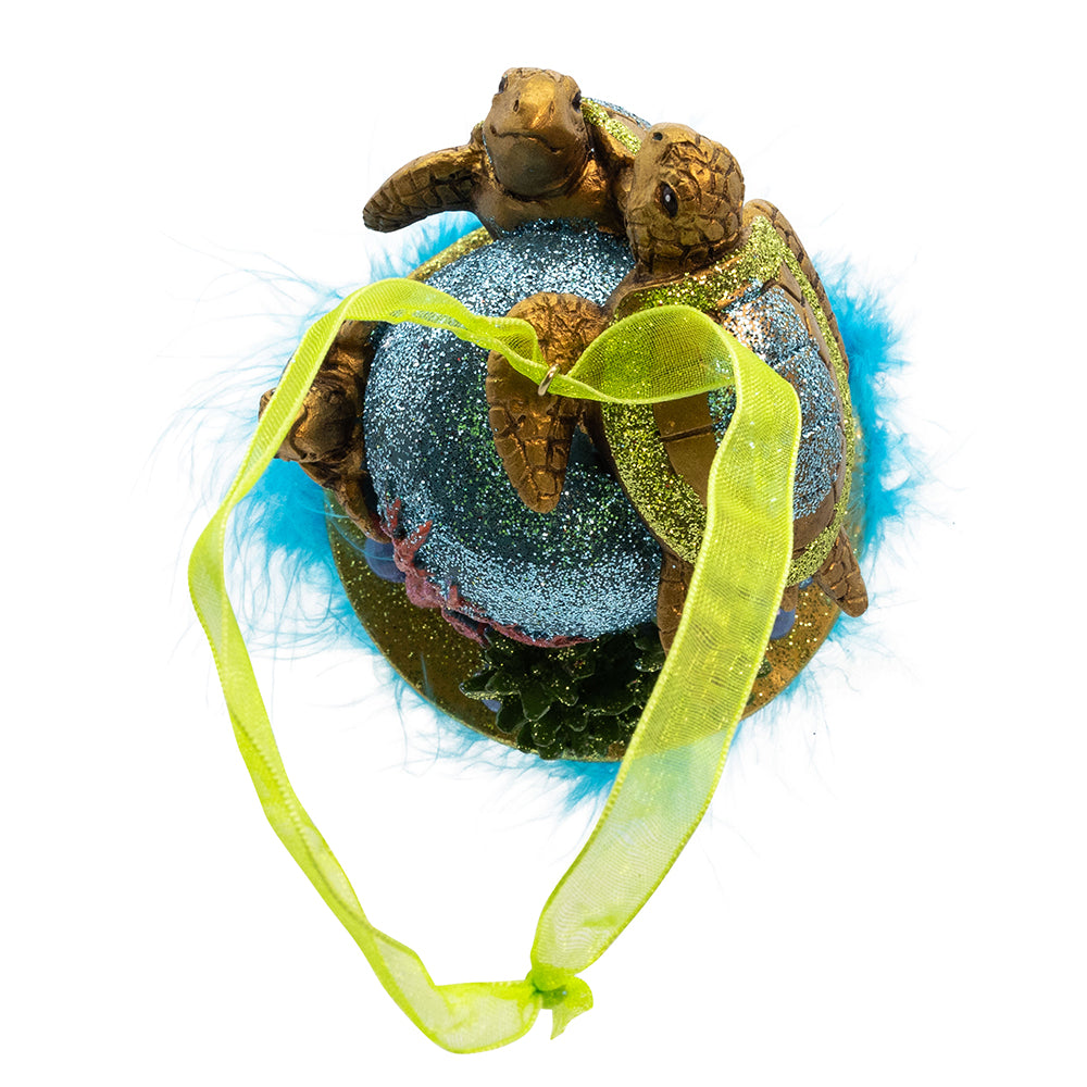 Kurt Adler 9.75" Holly Hats™ Sea Turtle Ornament