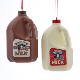 Food and Drinks White Chocolate Milk Jug Ornament Set J9232 Food Gourmet