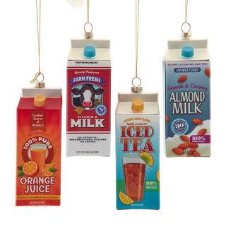 Drink Carton Ornament Set J9233 Food Gourmet Almond Milk Tea