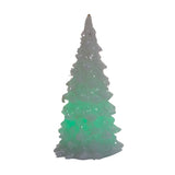 Kurt Adler 4.7" Battery-Operated RGB LED Small White Glitter Tree