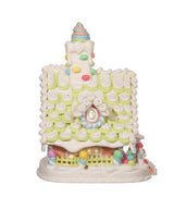 Battery Operated LED Lighted Gingerbread Pastel Candy House