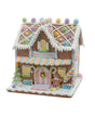 Battery Operated LED Lighted Gingerbread Bubblegum Factory