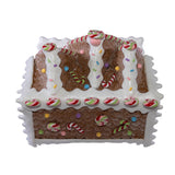 Battery Operated LED Lighted Gingerbread Lollipop Shop