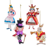 Noble Gems™ Alice In Wonderland Glass Ornaments, 4-Piece Box Set NB1598