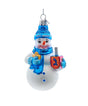 Noble Gems™ Glass Hanukkah Snowman Ornament