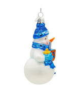 Noble Gems™ Glass Hanukkah Snowman Ornament