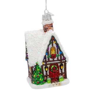 Noble Gems™ Glass Tudor House Ornament NB1852