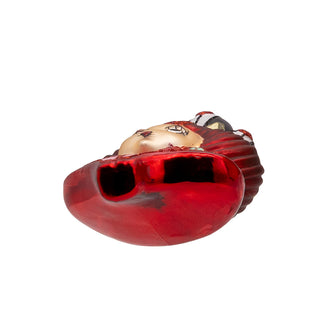 Noble Gems™ Glass Queen Of Hearts Head Ornament NB1853Q Alice in Wonderland