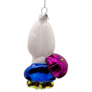 Pre-Order Noble Gems™ Glass White Rabbit Head Ornament NB1853R