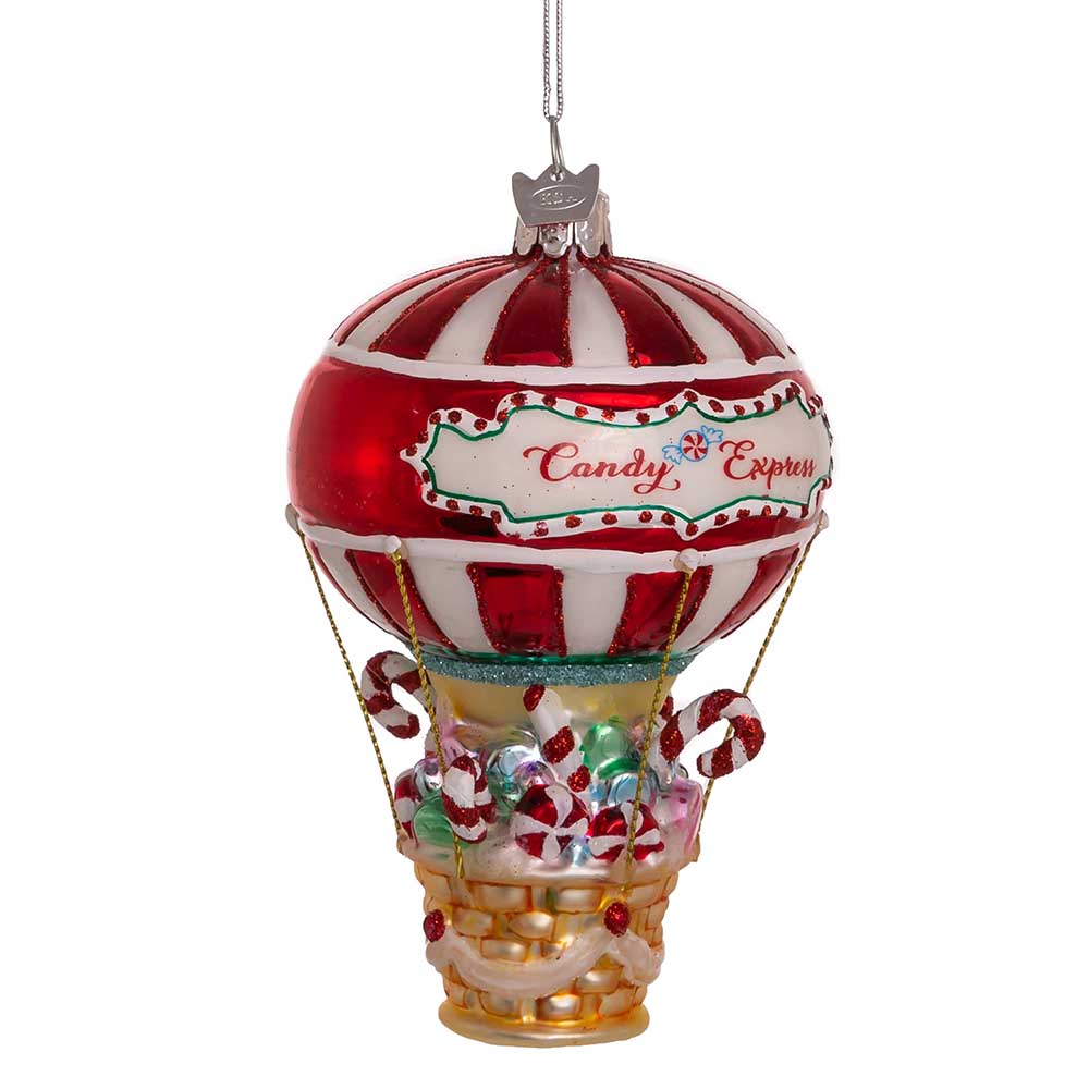 Noble Gems™ Glass Candy Hot Air Balloon Ornament