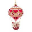 Noble Gems™ Glass Gingerbread Hot Air Balloon Ornament