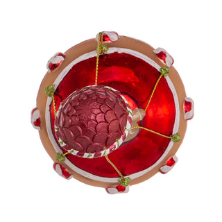 Noble Gems™ Glass Gingerbread Hot Air Balloon Ornament