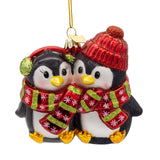 Noble Gems™ Glass Penguin Couple Ornament