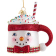 Noble Gems™ Glass Snowman Mug Ornament