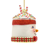 Noble Gems™ Glass Snowman Mug Ornament