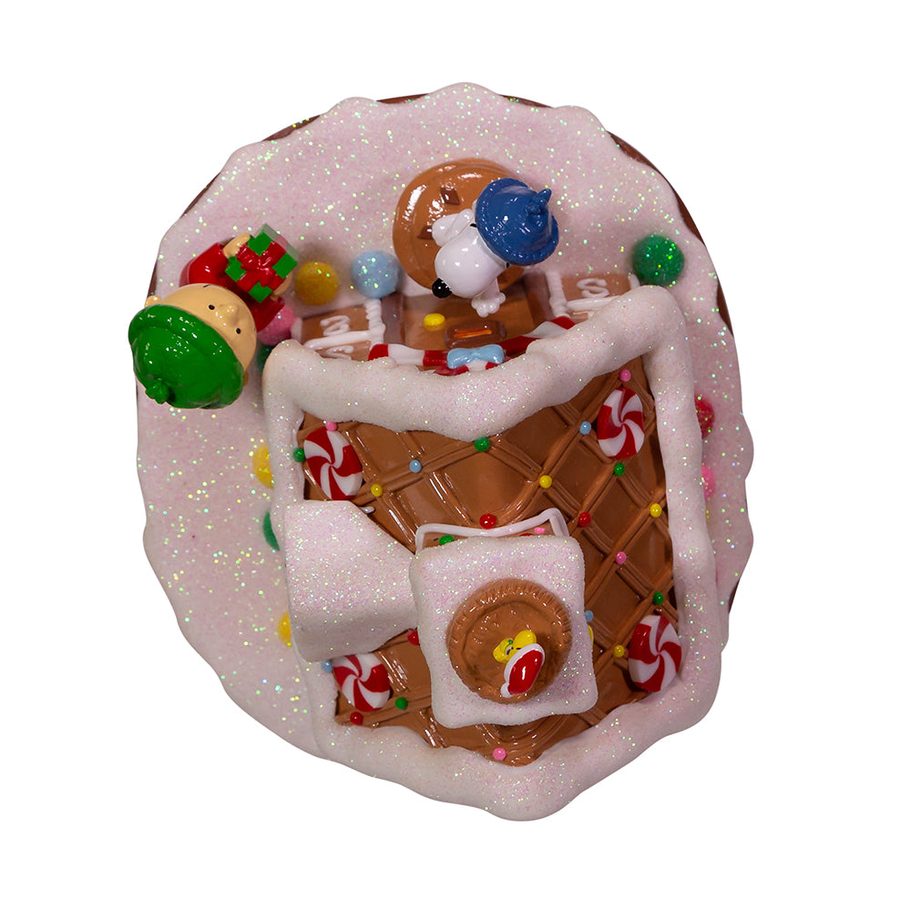 Kurt Adler Christmas 5.5" Peanuts© Battery-Operated LED Gingerbread House