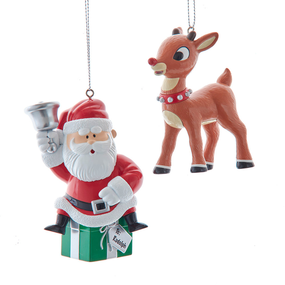 Rudolph The Red Nose Reindeer® & Santa Ornament RU1251 – The Frosty ...