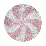 Luminous Peppermint Rhinestone Throw Pillow