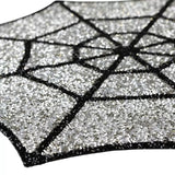 Luminous Rhinestone Halloween Spider Web Placemat