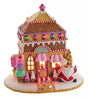 Lighted Gingerbread Village Sugar Plum Santa Ice Cream Shop