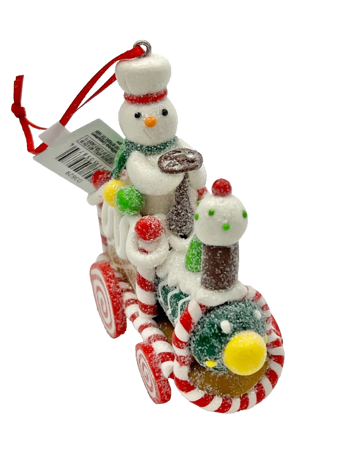 Kurt Adler Gingerbread Snowman Train Christmas Ornament