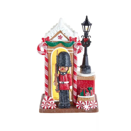 Pre-Lit English London Gingerbread Guard House