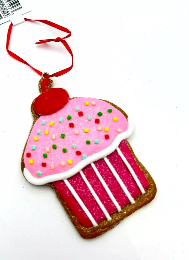 Cupcake Cookie Ornament