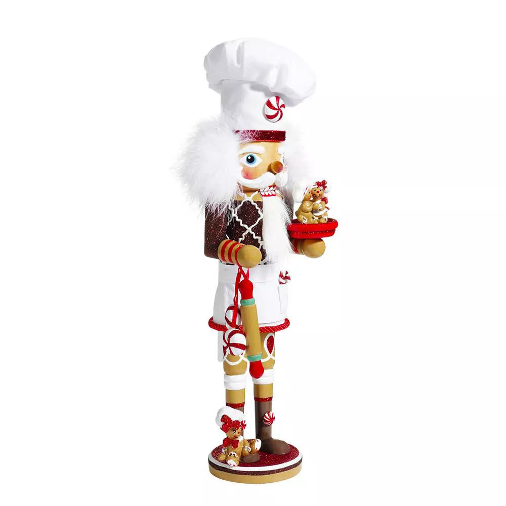 15.5" Kurt Adler Hollywood Nutcracker - Gingerbread Chef Christmas Nutcracker HA0495