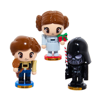 5" Star Wars™ Little Legends Nutcracker Han Solo Princess Leia Darth Vadar SW6251SET