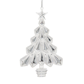 Kurt Adler 6" Clear Glittered Christmas Tree Ornament