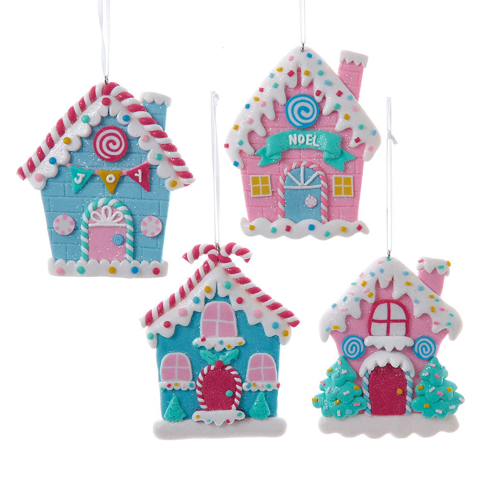 Candy House Ornaments Set of 4