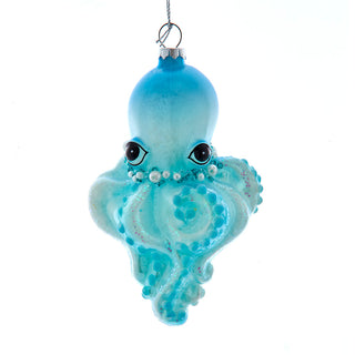 Luminosity Glow In the Dark Glass Octopus Ornament T3733