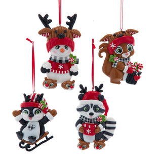 Cutie Animal Flat Ornament Set T3770 Christmas Cuties