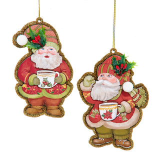 Santa Holding Mug Ornament Set T3832 All the Trimmings