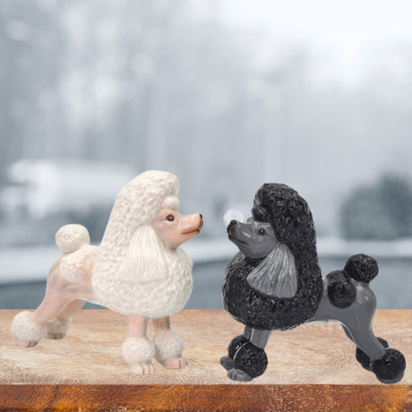 Poodle Salt and Pepper Shaker Set