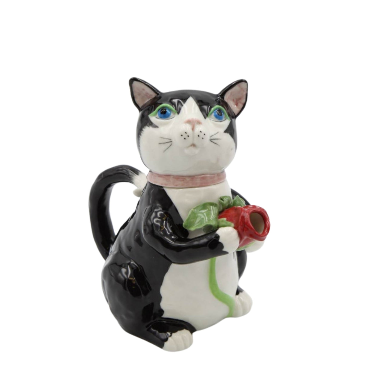 Black Cat Flower Teapot