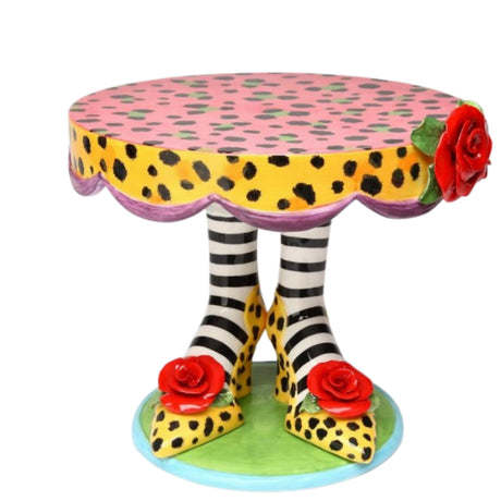 Sugar High Social - Large Cake Stand - Leopard Print Heels By Babs