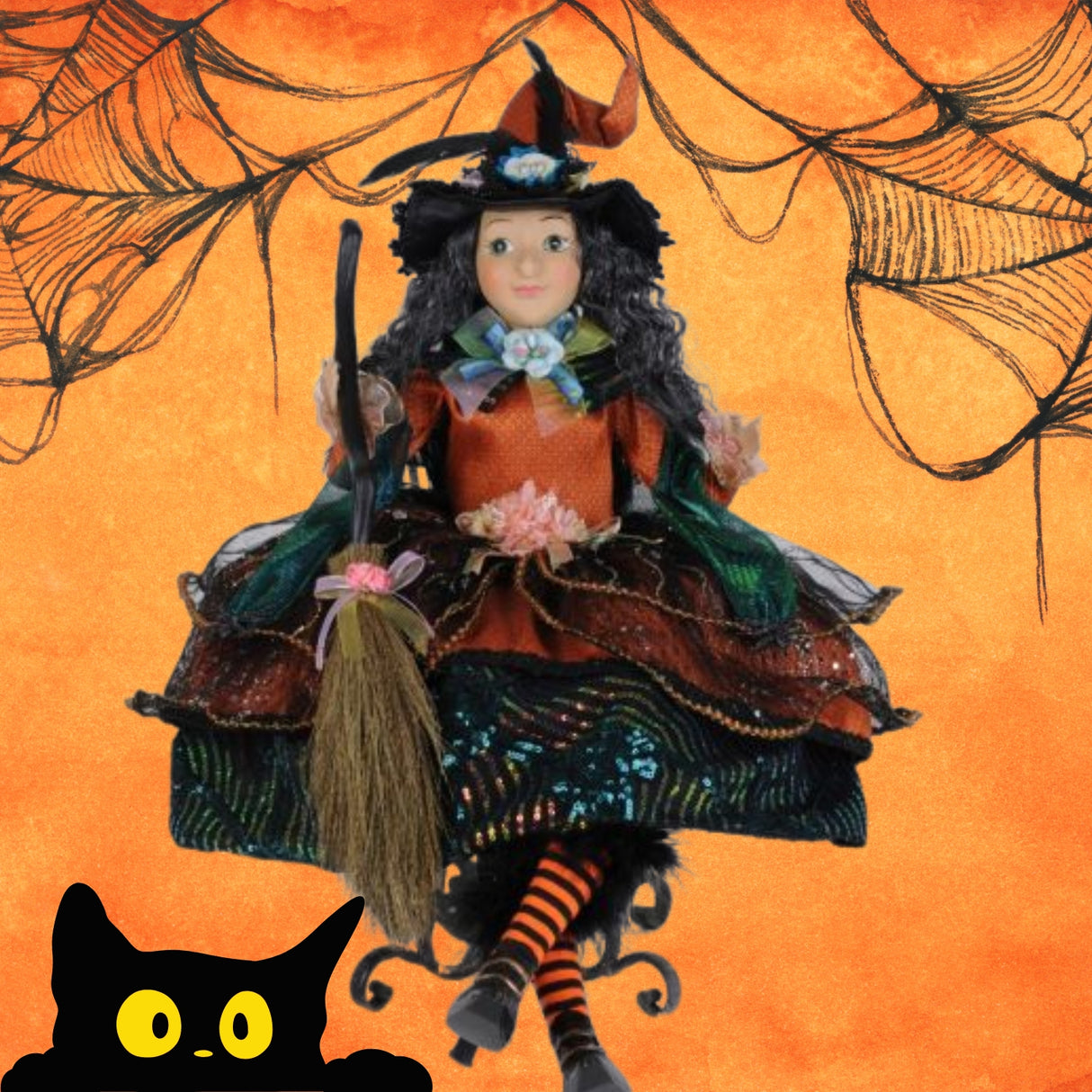 Karen Didion Halloween Trixie Witch, 21 inch