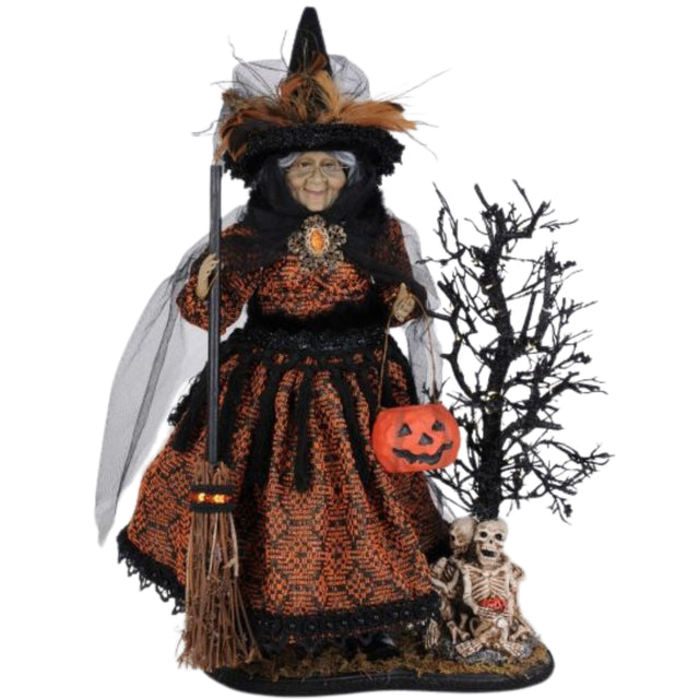 Karen Didion Haunted Trail Witch on Base Halloween Figurine 21 inch