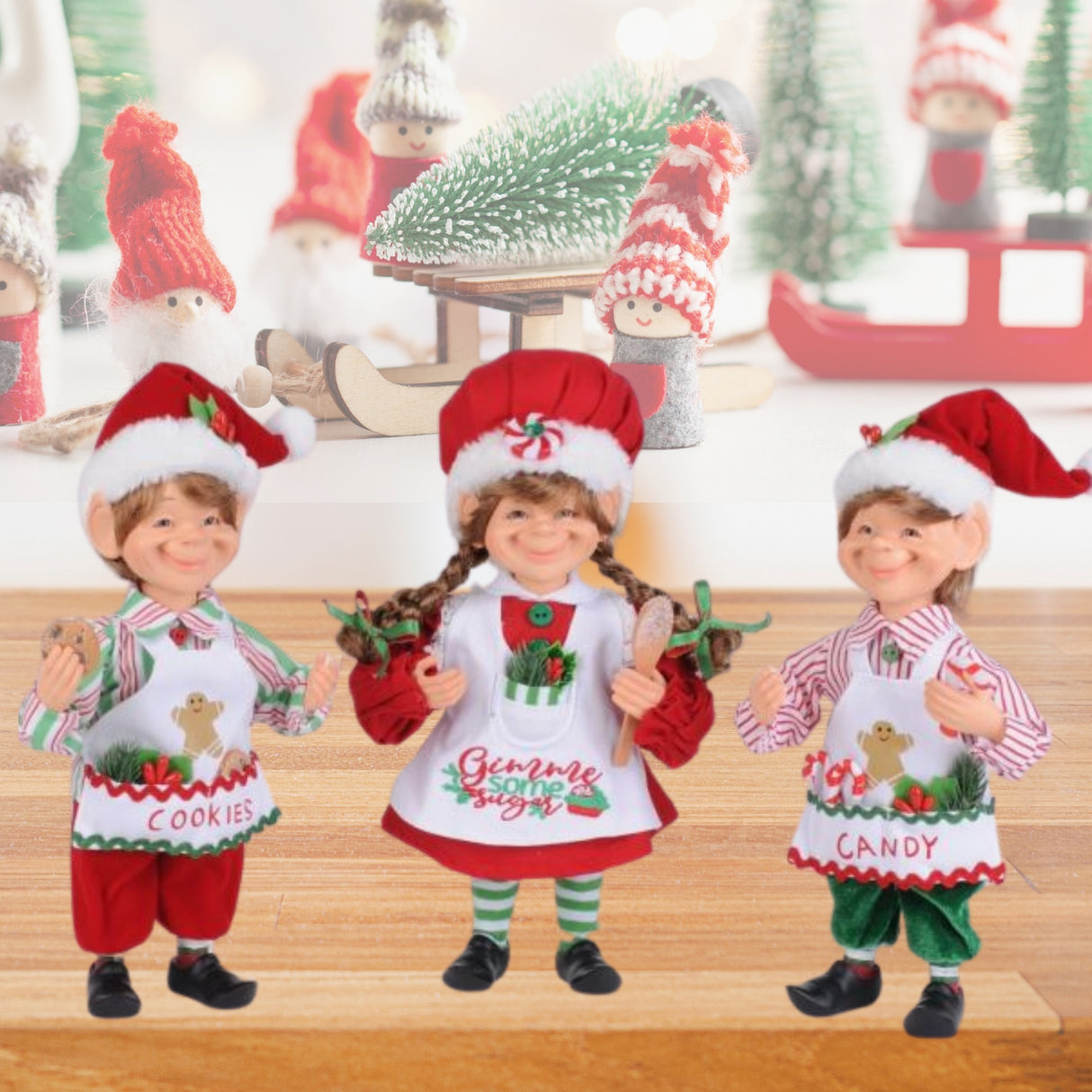 Karen Didion Originals 3 Piece Sugar Rush Elf Set