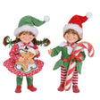 Karen Didion Red Polka Dot Candy Cane Elf Set