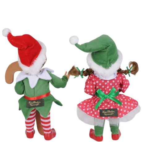 Karen Didion Red Polka Dot Candy Cane Elf Set