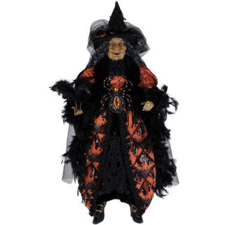 Karen Didion Orange Standing Witch 32"