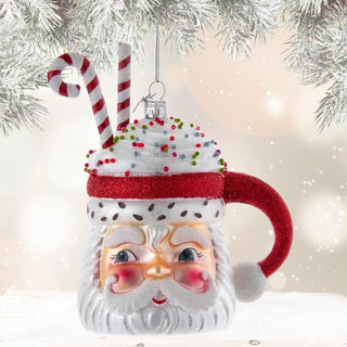 Noble Gems™ Santa Cocoa Mug Ornament