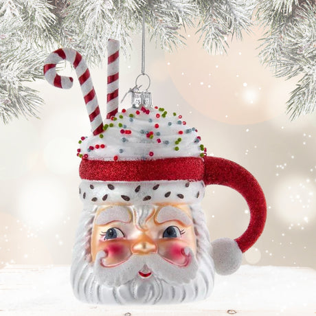 Noble Gems™ Santa Cocoa Mug Ornament