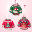 Whimsical Retro Ugly Sweater Ornaments Set